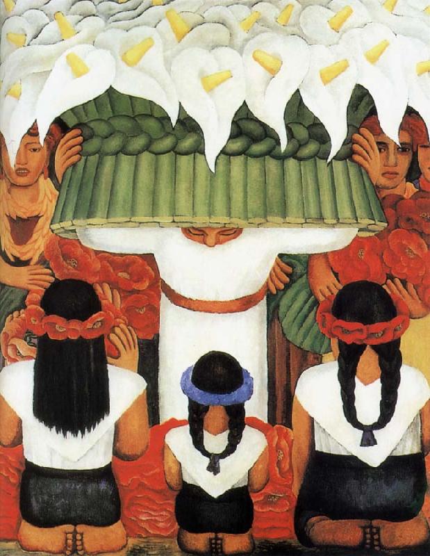 Diego Rivera The Feast of Flower oil painting image